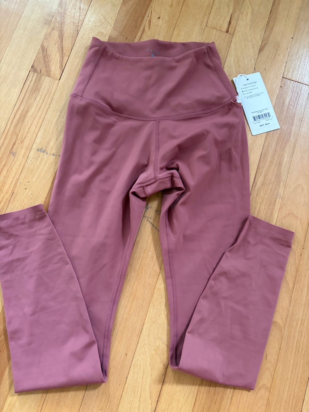 High-Waisted Women's Leggings in Dusty Rose